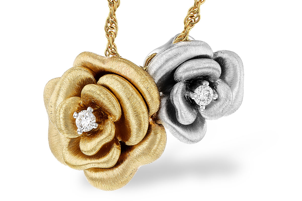 B293-64148: NECKLACE .06 TW