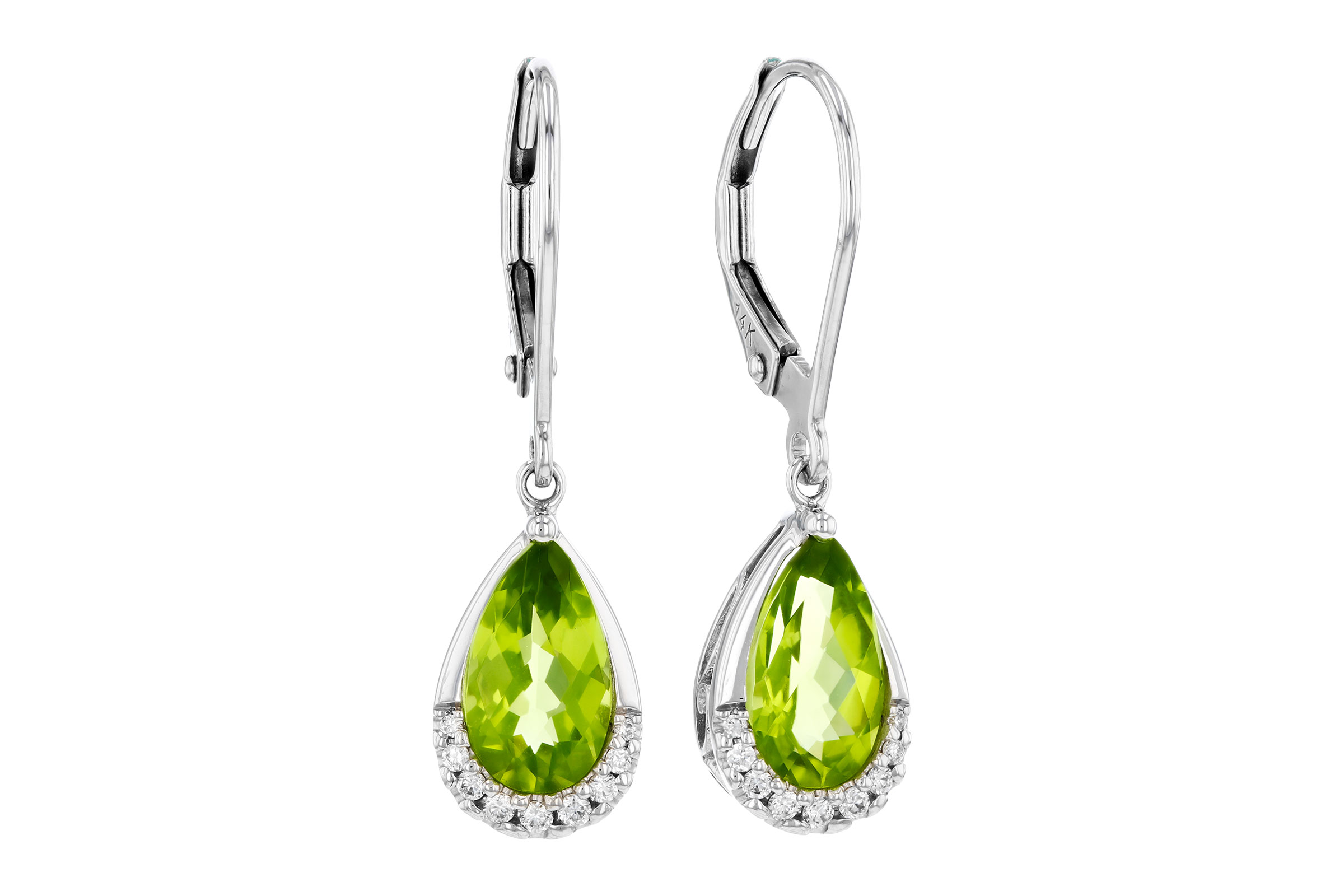 B293-65920: EARR 1.85 PERIDOT 1.94 TGW (9x5MM PS)