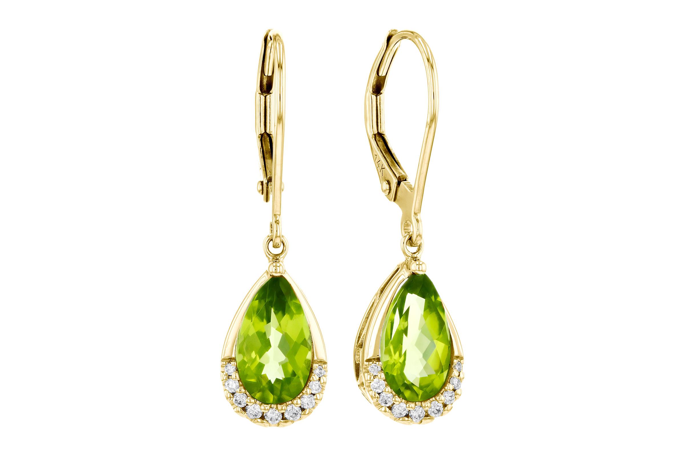 B293-65920: EARR 1.85 PERIDOT 1.94 TGW (9x5MM PS)