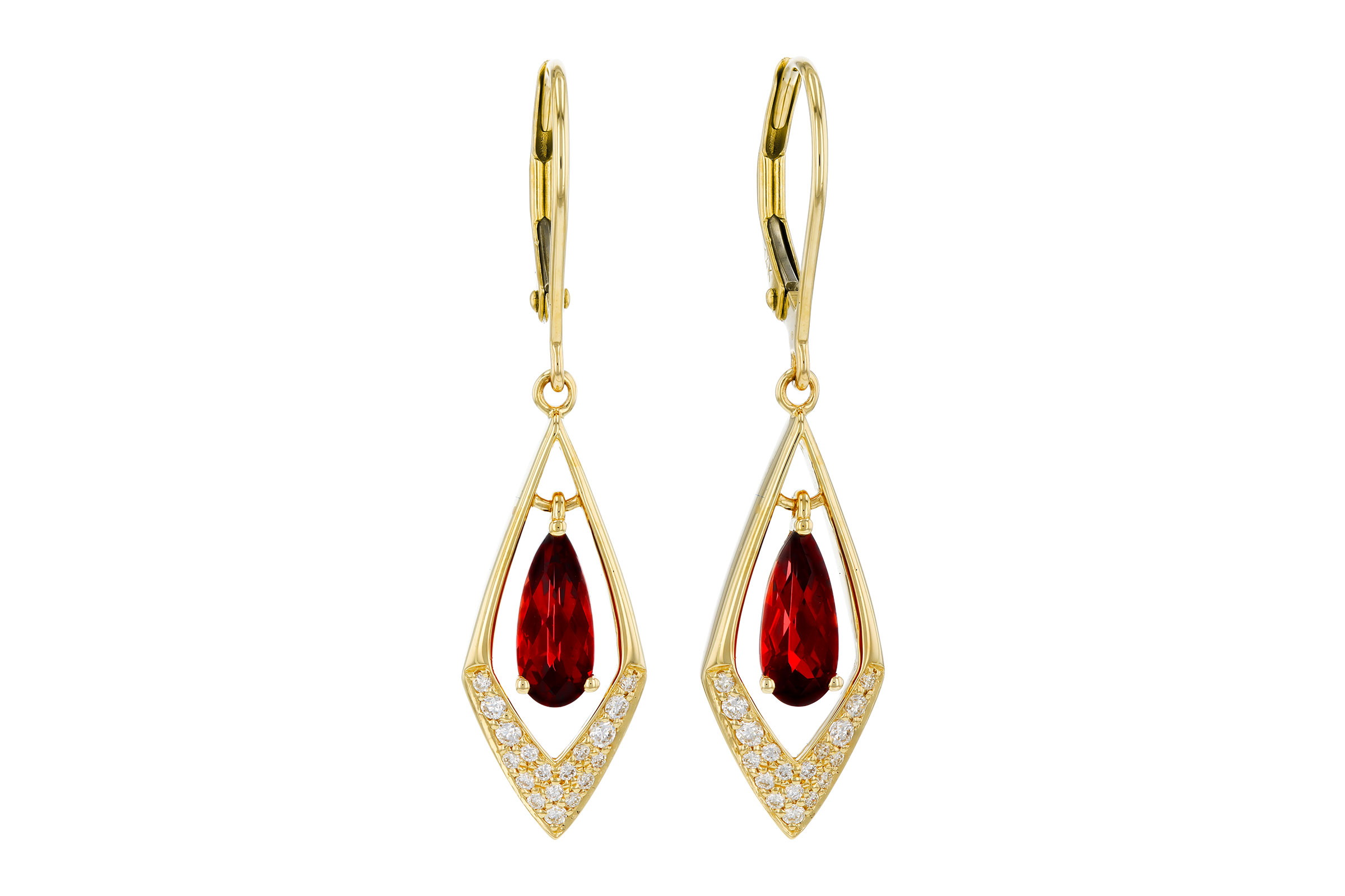 B293-65929: EARR 1.13 TW GARNET 1.28 TGW