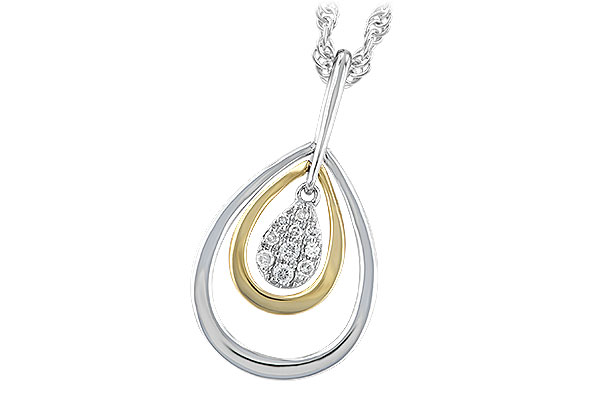 C201-85993: NECKLACE .04 TW