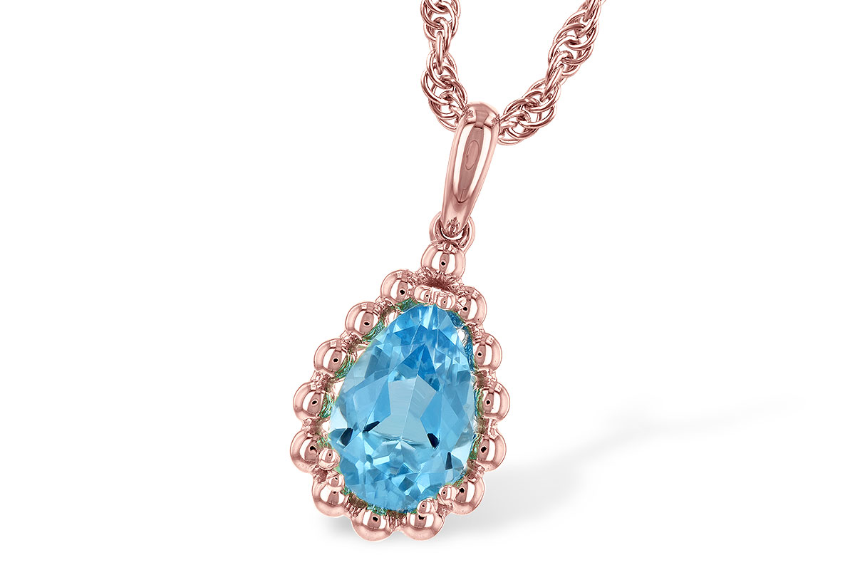 C207-31438: NECKLACE 1.55 CT BLUE TOPAZ