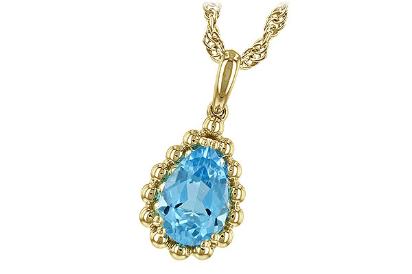 C207-31438: NECKLACE 1.55 CT BLUE TOPAZ