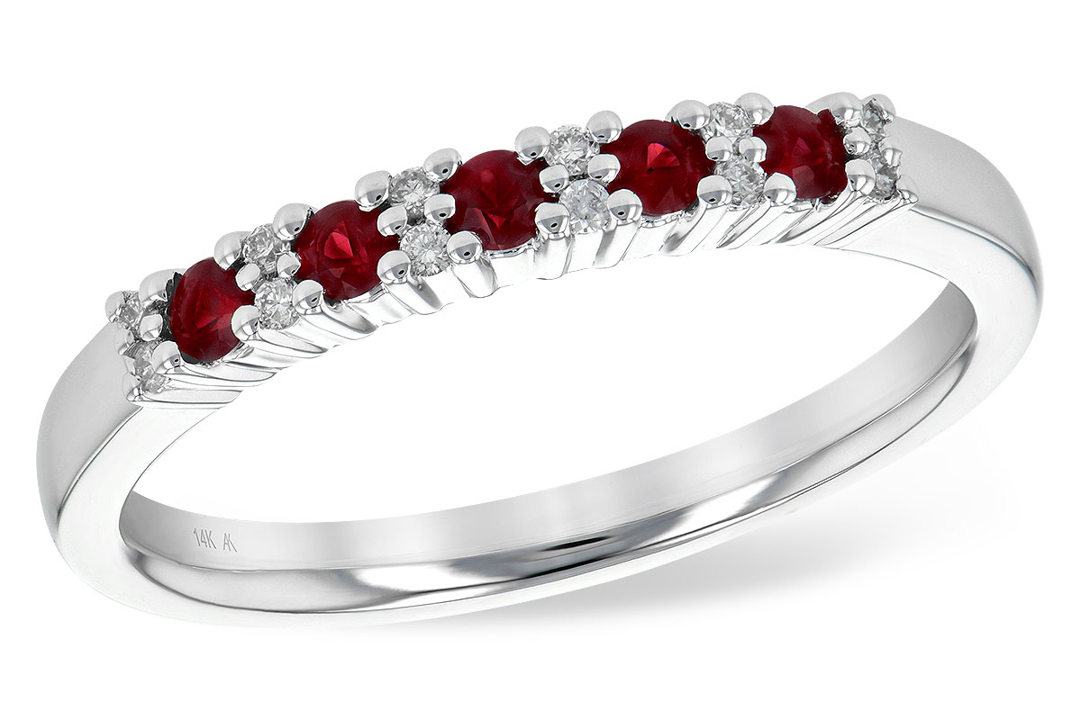 C208-19629: LDS WED RG .22 RUBY .29 TGW