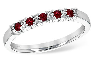 C208-19629: LDS WED RG .22 RUBY .29 TGW