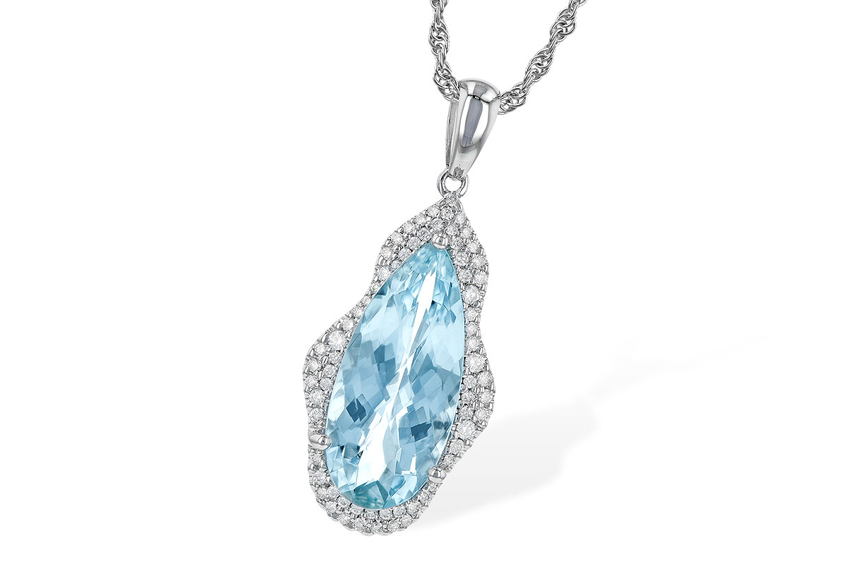 C208-24120: NECK 3.97 AQUAMARINE 4.20 TGW