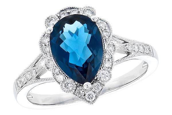C290-97802: LDS RG 2.25 LONDON BLUE TOPAZ 2.47 TGW (10x7 PS)
