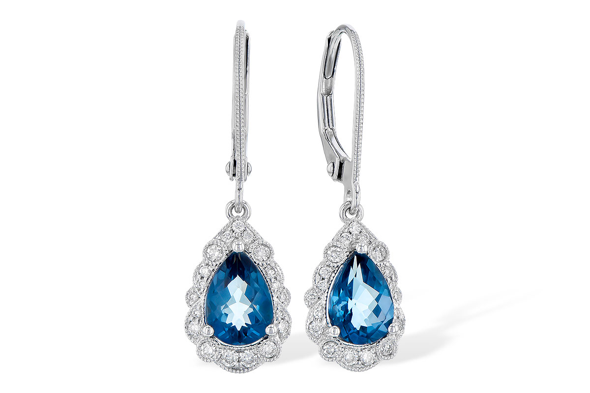 C290-98720: EARR 1.48 TW LONDON BLUE TOPAZ 1.63 TGW