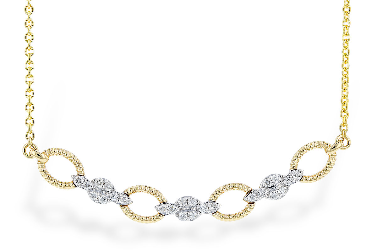 C291-85020: NECKLACE .25 TW (18")