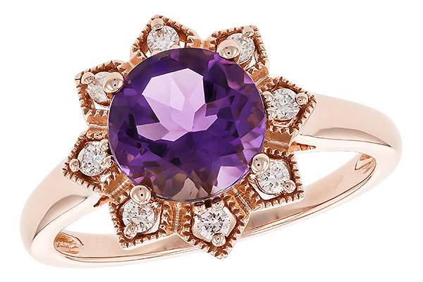 C291-86902: LDS RG 1.70 AMETHYST 1.84 TGW (8MM RD)