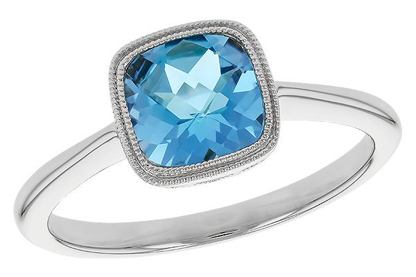 C291-88638: LDS RG 1.45 CT SWISS BLUE TOPAZ