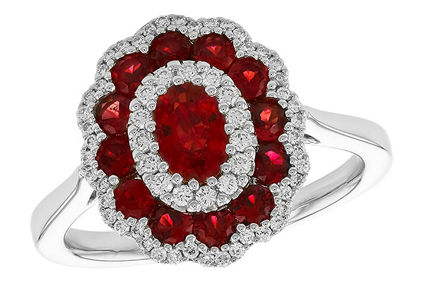 C291-90529: LDS RG 1.29 TW RUBY 1.52 TGW (6x4 MM RUBY)