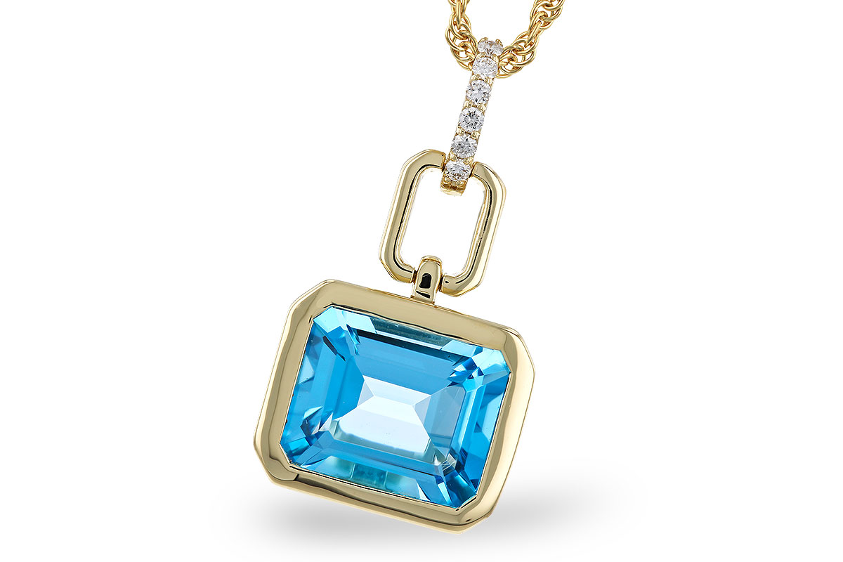 C292-76902: NECKLACE 3.26 BLUE TOPAZ 3.30 TGW (10x8MM BT)