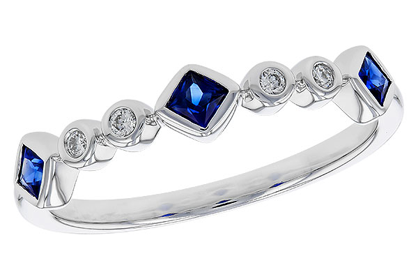 C292-77729: LDS WED RG .25 SAPPHIRE .30 TGW