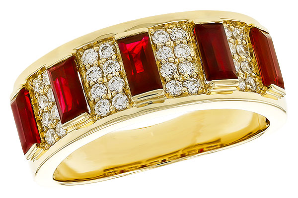 C292-77811: LDS WED RG 1.40 TW RUBY 1.69 TGW