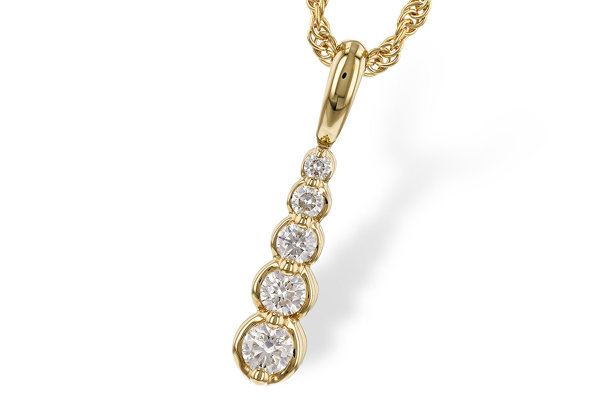 C292-78666: NECKLACE .25 TW