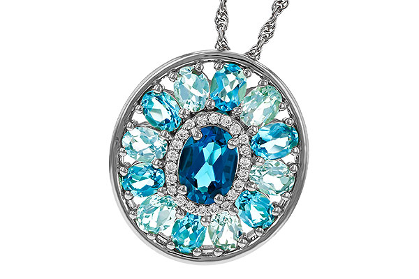 C292-79611: NECK 3.02 TW BLUE TOPAZ 3.10 TGW (7x5MM LBT CTR)