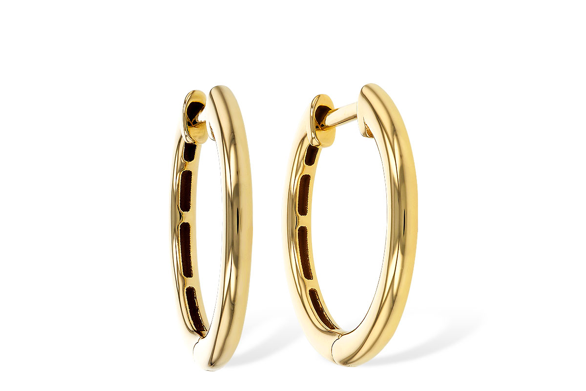 C292-80466: GOLD EARRINGS (16MM)