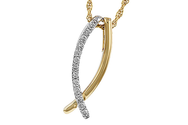 C292-80475: NECKLACE .25 TW