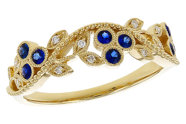 C292-81366: LDS WED RG .23 SAPPHIRE .29 TGW