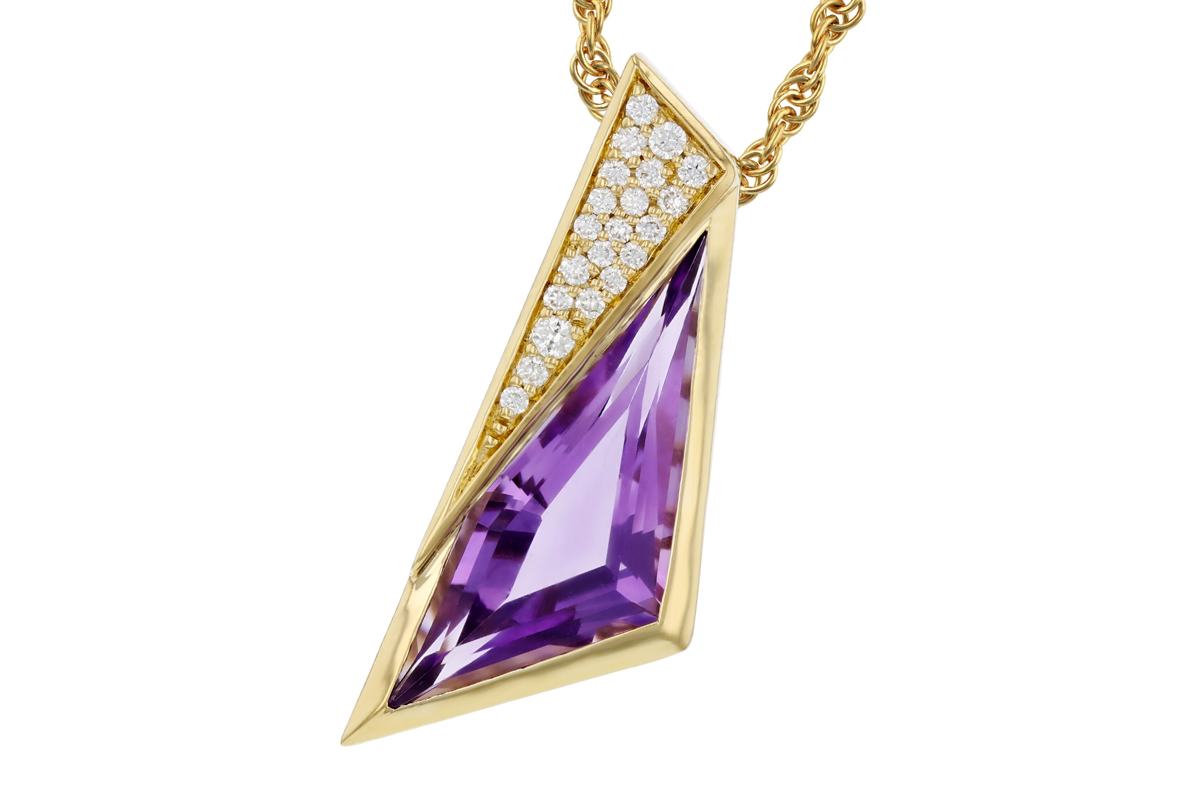 C293-65966: NECKLACE 2.24 AMETHYST 2.33 TGW