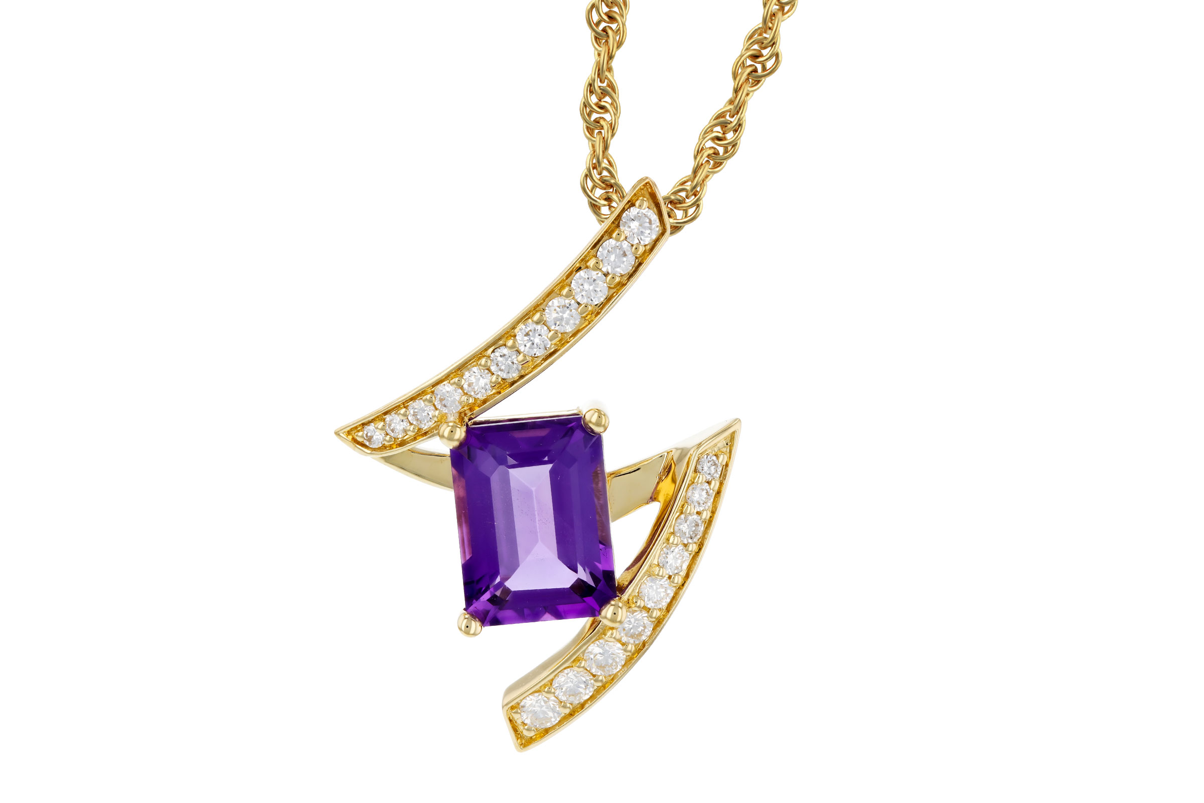 C293-66875: NECKLACE 1.36 AMETHYST 1.56 TGW (8x6MM AMY)