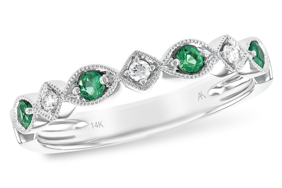 D202-80538: LDS WED RG .15 EMERALD .21 TGW