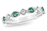 D202-80538: LDS WED RG .15 EMERALD .21 TGW