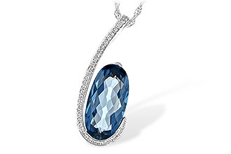 D207-28720: NECK 4.48 LONDON BLUE TOPAZ 4.60 TGW