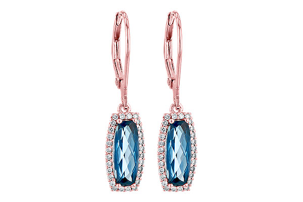 D208-24120: EARR 2.10 LONDON BLUE TOPAZ 2.28 TGW