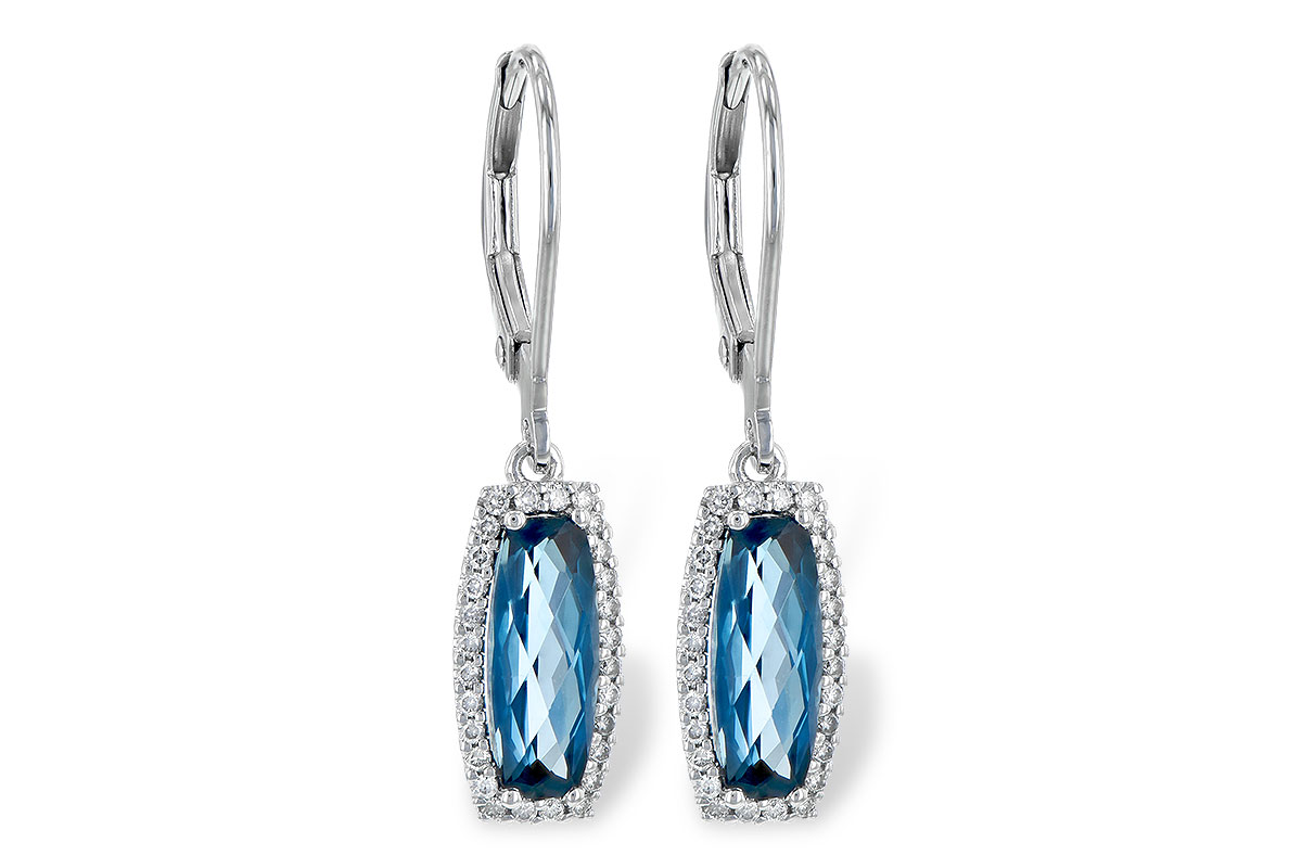 D208-24120: EARR 2.10 LONDON BLUE TOPAZ 2.28 TGW