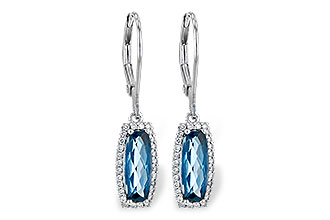 D208-24120: EARR 2.10 LONDON BLUE TOPAZ 2.28 TGW