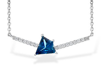 D208-25011: NECK .87 LONDON BLUE TOPAZ .95 TGW