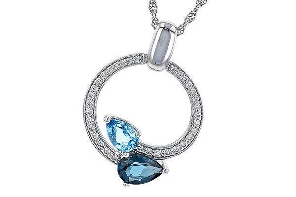 D208-25038: NECK 1.22 BLUE TOPAZ 1.40 TGW