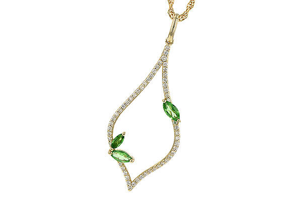 D208-25075: NECK .35 GREEN GARNET .55 TGW