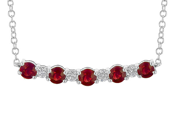D208-26820: NECK .58 TW RUBY .70 TGW