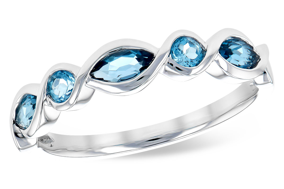 D290-94138: LDS RG .60 TW BLUE TOPAZ