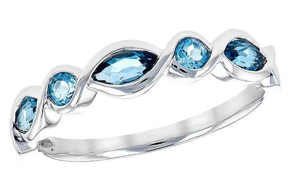 D290-94138: LDS RG .60 TW BLUE TOPAZ