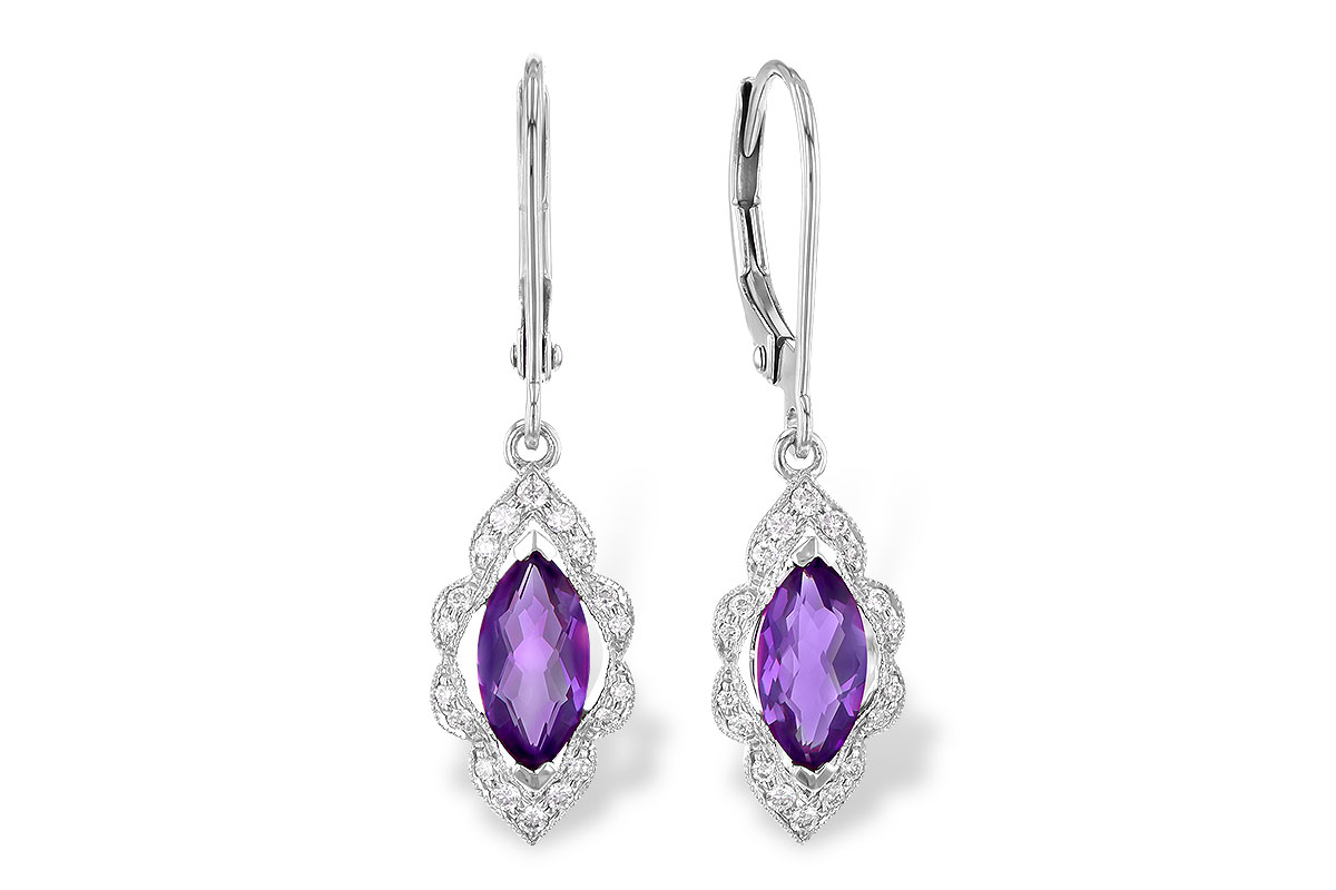 D290-99547: EARR .92 TW AMETHYST 1.07 TGW
