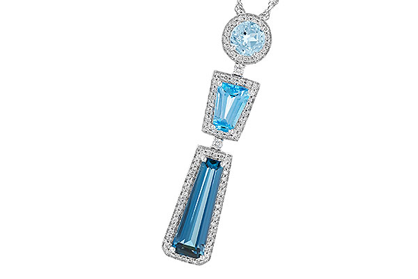 D291-84111: NECK 3.26 TW BLUE TOPAZ 3.50 TGW