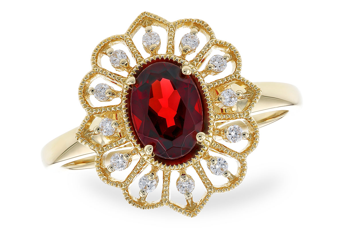 D291-85084: LDS RG .80 GARNET .92 TGW (7x5MM GAR)