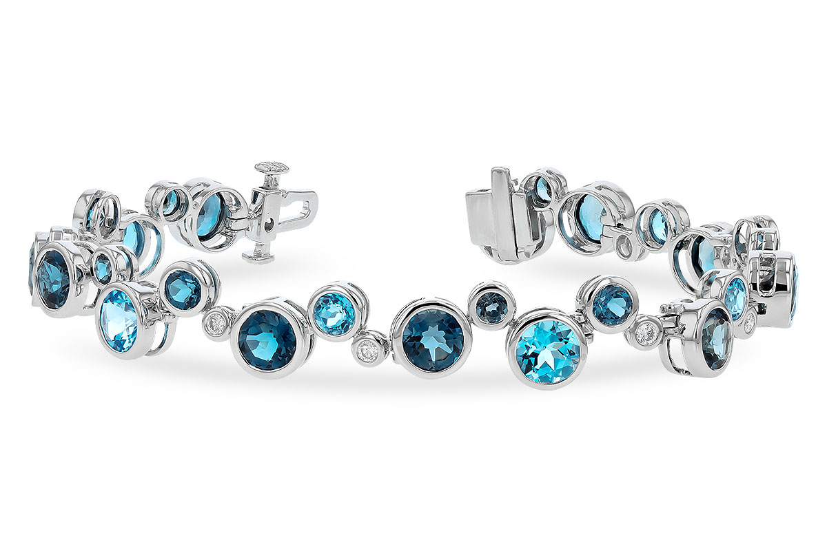 D291-86829: BRACELET 15.65 TW BLUE TOPAZ 15.95 TGW