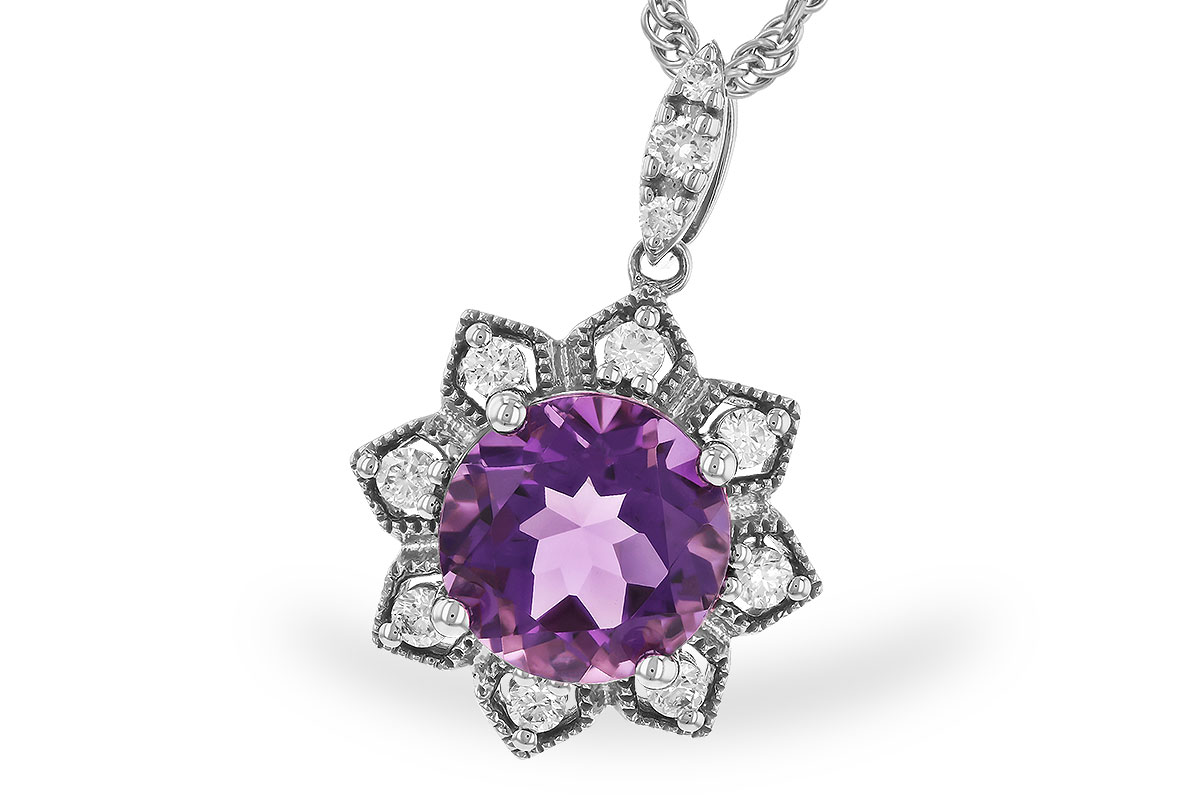 D291-86902: NECK 1.70 AMETHYST 1.87 TGW (8MM RD)