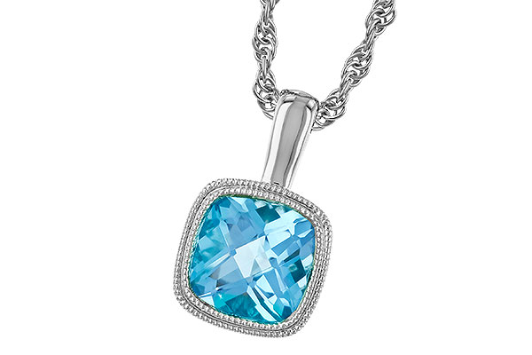 D291-87811: NECKLACE 1.10 CT BLUE TOPAZ