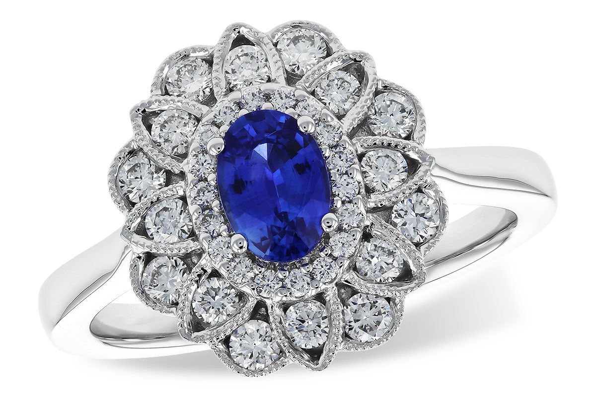 D291-89575: LDS RG .60 TW SAPPHIRE 1.12 TGW (6x4MM SAPP)