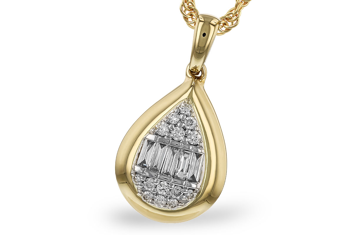 D291-90475: NECKLACE .08 BAG .16 TW