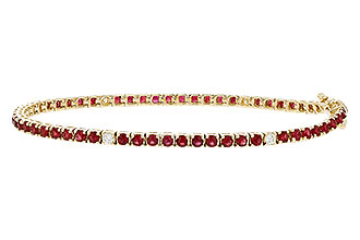 D292-74175: BRACELET 3.04 RUBY 3.29 TGW (7")