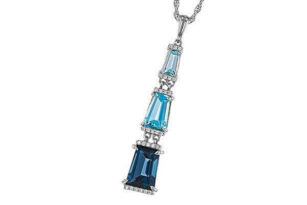 D292-76847: NECKLACE 2.60 TW BLUE TOPAZ 2.65 TGW