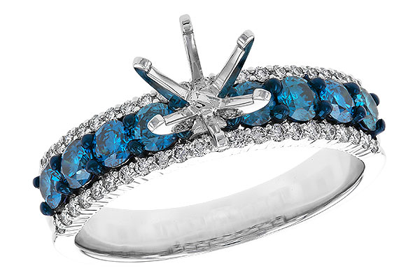 D292-77784: LDS SEMI DIA RG .72 BLUE DIAS .92 TW