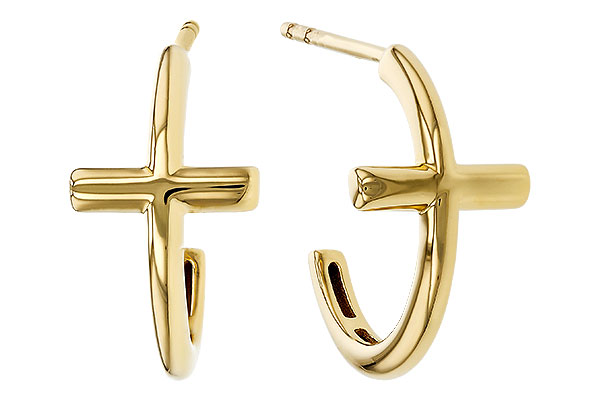 D292-80466: GOLD EARRINGS (14MM)